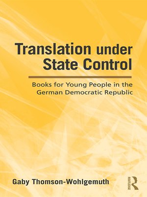 cover image of Translation Under State Control
